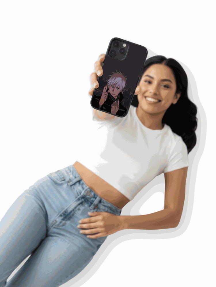 Case Gojo Night Mode phone case featuring Jujutsu Kaisen&