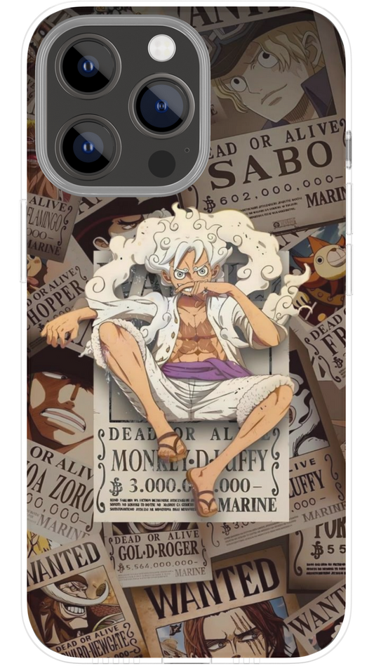 Case Wanted Gear 5 Luffy - One Piece
