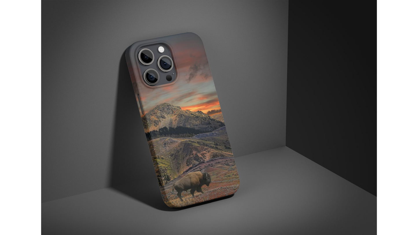 Case Bison Sunset - Cowboy Style