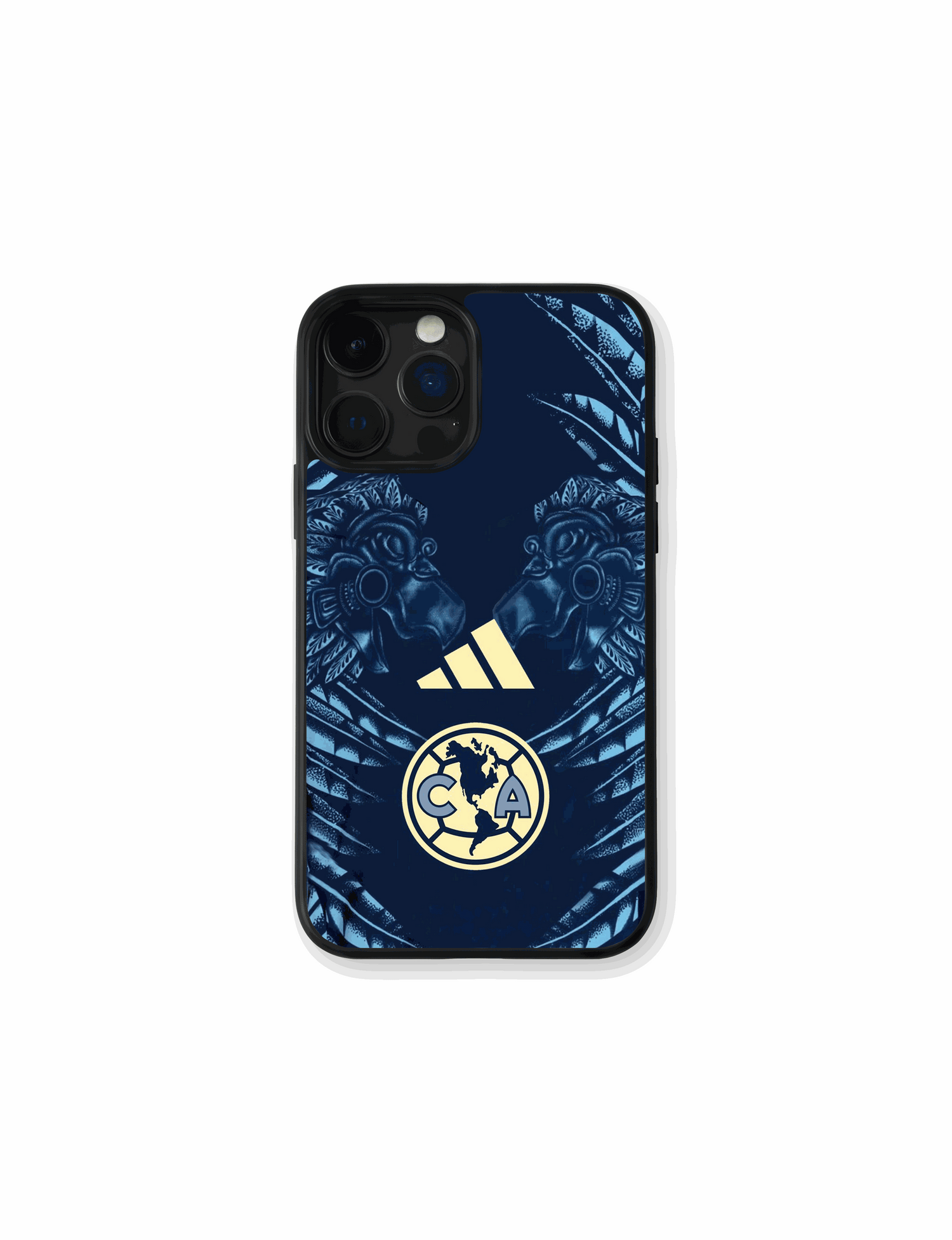 Sleek dark Club América phone case with emblem and elegant details