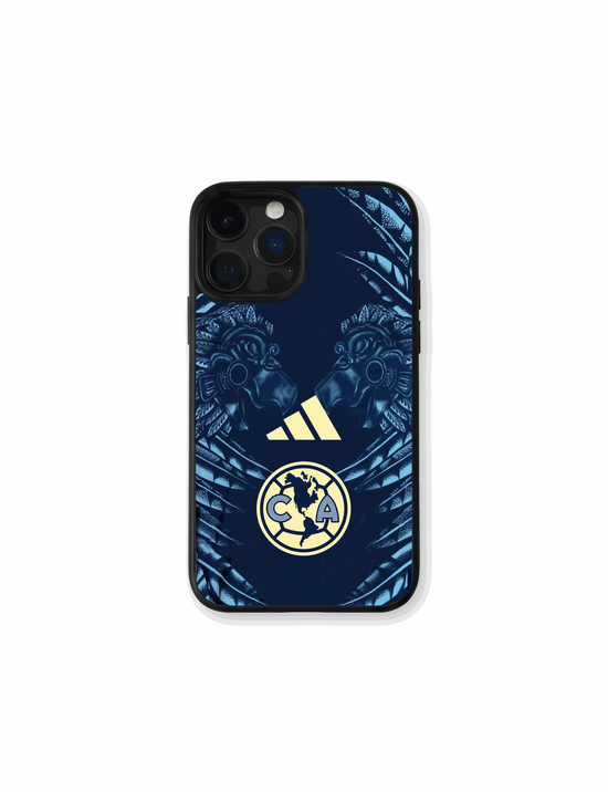 Sleek dark Club América phone case with emblem and elegant details