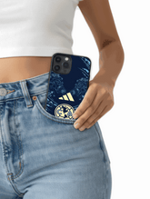 Club América minimalist dark phone case with sophisticated colors and emblem design