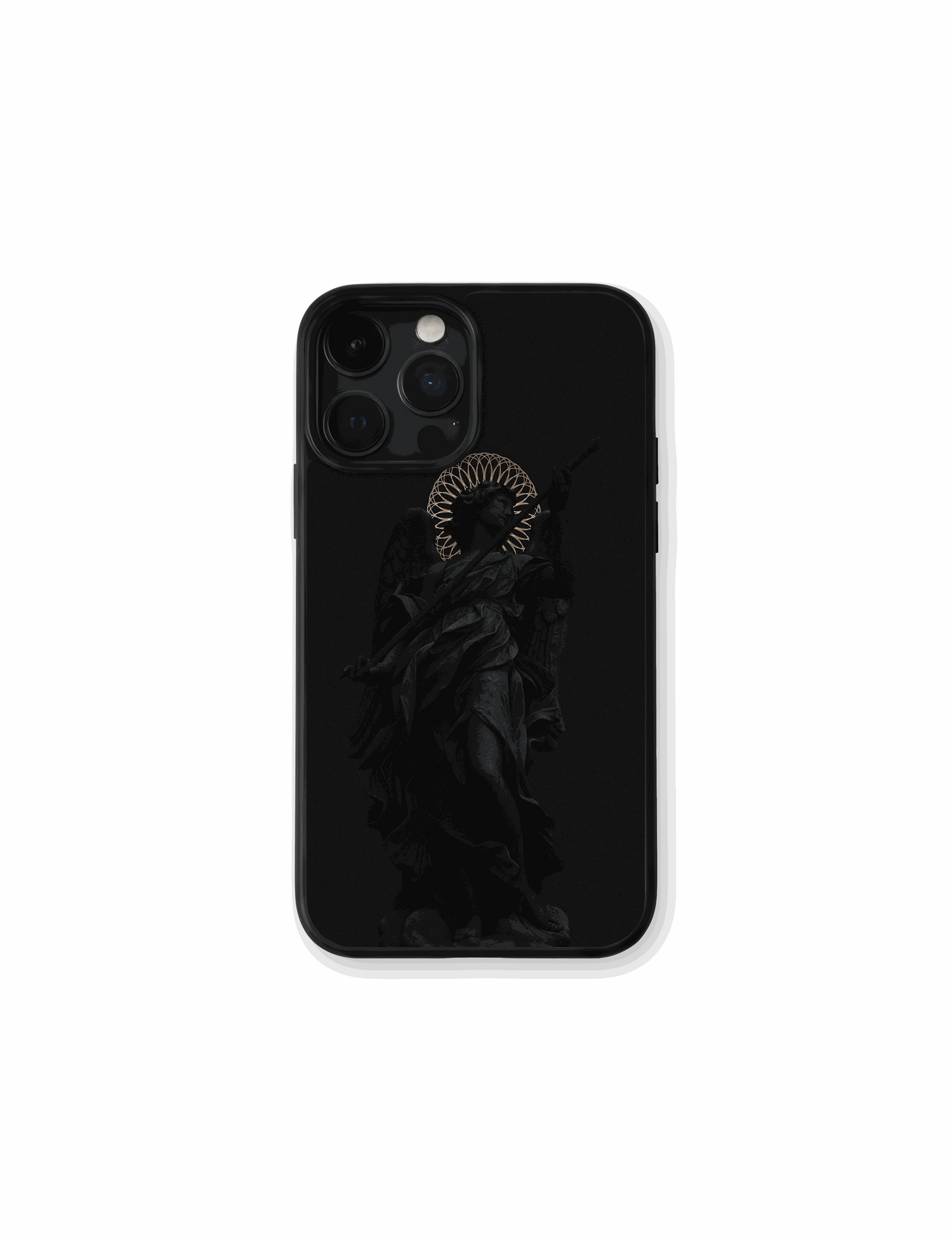 Ángel Oscuro diseño minimalista elegante en negro con detalles sutiles y estilo moderno
