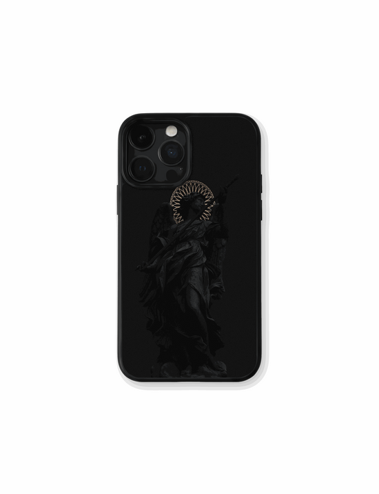 Ángel Oscuro diseño minimalista elegante en negro con detalles sutiles y estilo moderno