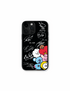 BTS autographs and colorful BT21 characters phone case featuring Tata, Chimmy, and Cooky