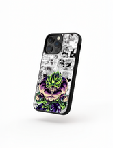 Case Broly Manga Style phone case inspired by Dragon Ball Z manga with detailed Broly design