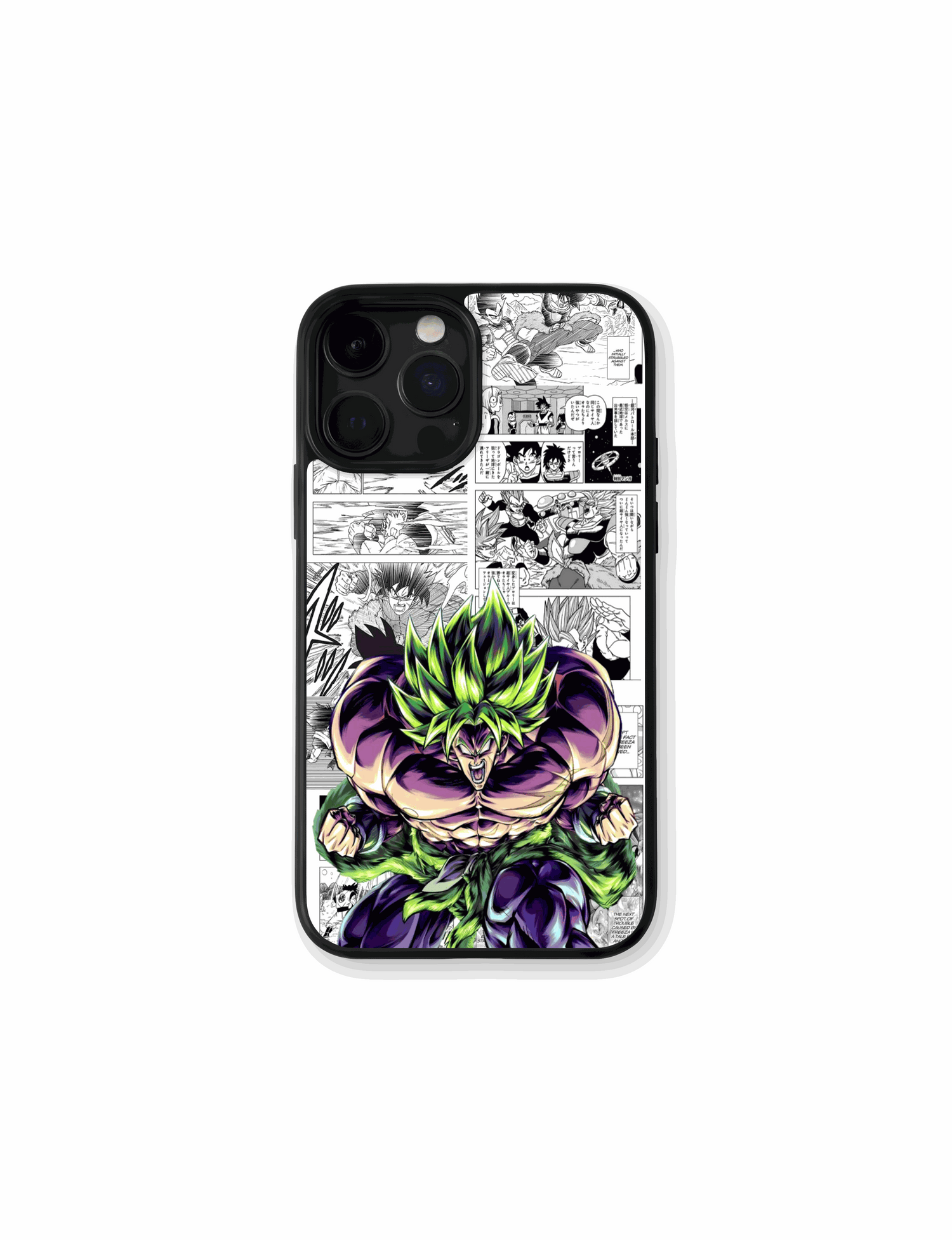 Case Broly Manga Style phone case inspired by Dragon Ball Z manga design