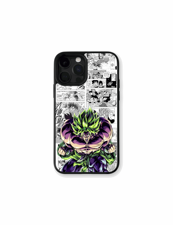 Case Broly Manga Style phone case inspired by Dragon Ball Z manga design