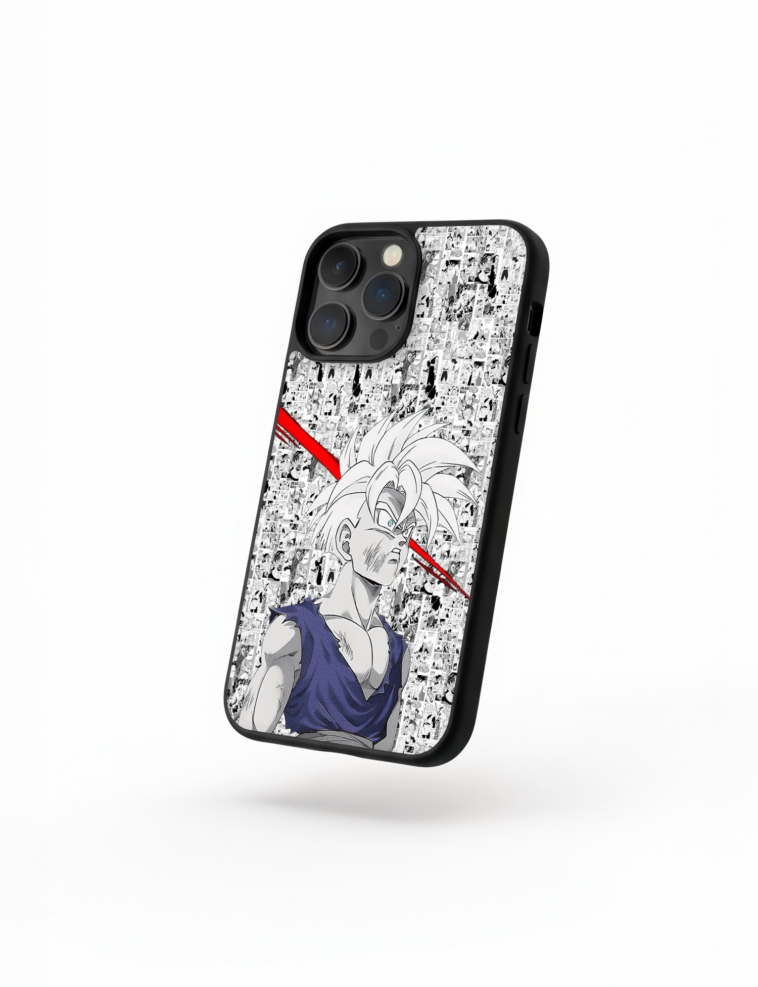 Case Gohan Manga style Dragon Ball Z phone case with iconic manga panels background