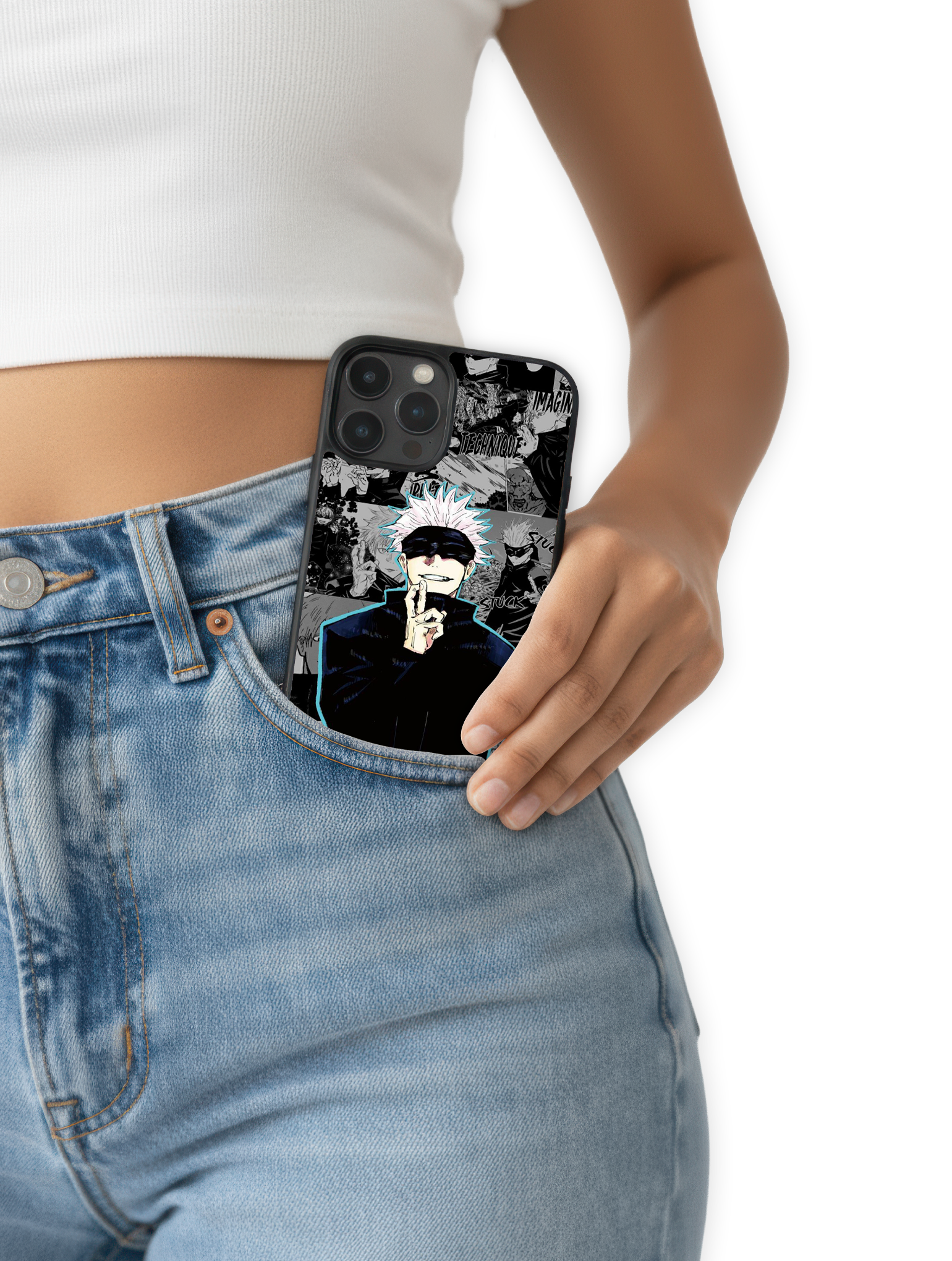 Case Gojo Manga Style - Jujutsu Kaisen