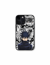 Case Fushiguro Manga Style showcasing shadow power from Jujutsu Kaisen, perfect for Megumi fans