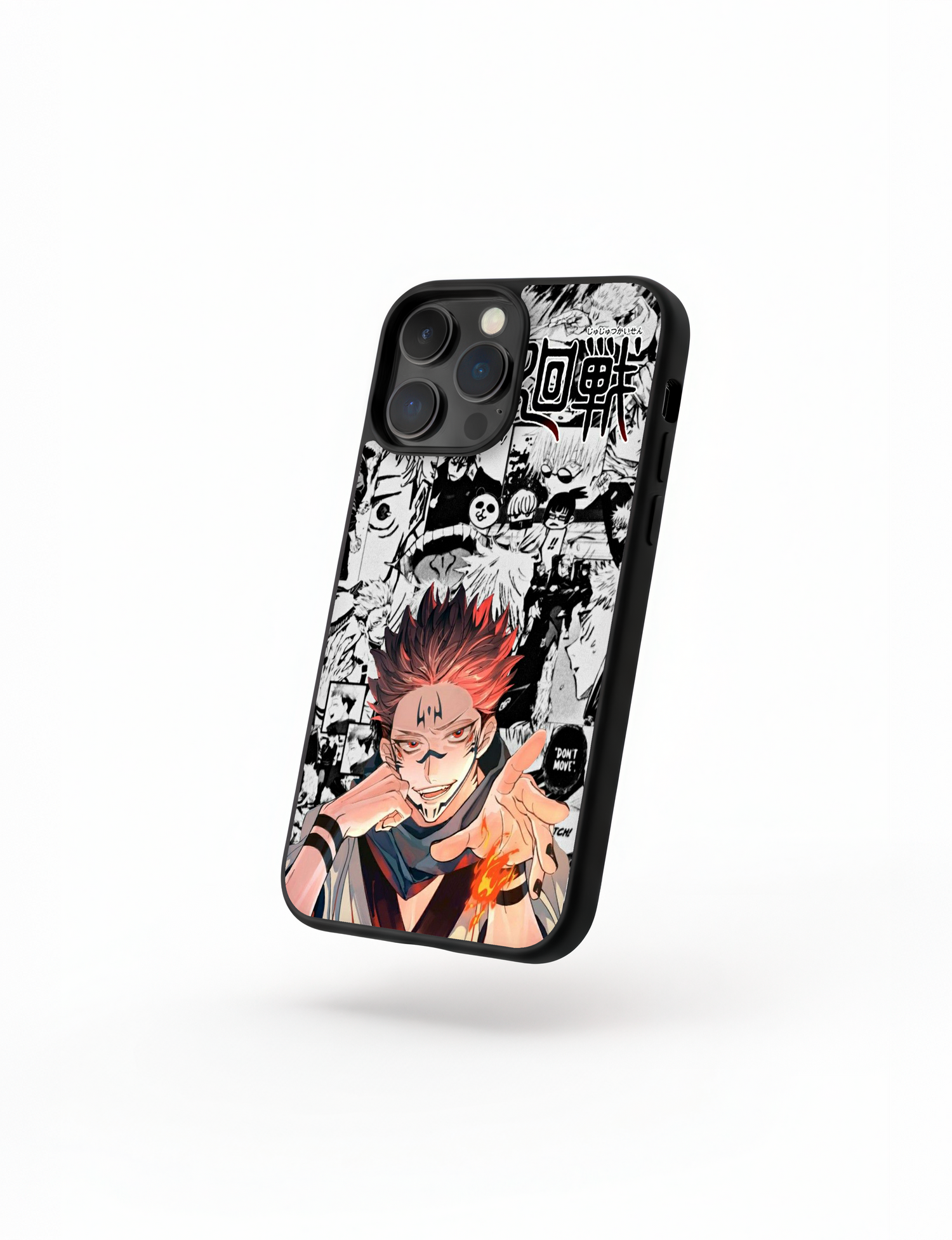 Case Sukuna Flame Style phone case featuring fiery design from Jujutsu Kaisen