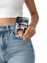 Case Sukuna Flame Style phone case featuring Jujutsu Kaisen design with fiery elements and bold colors