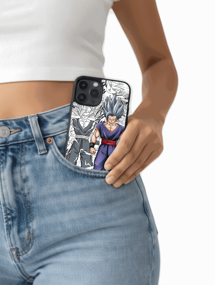 Case Gohan Beast manga style Dragon Ball Z phone case showcasing Gohan at maximum power