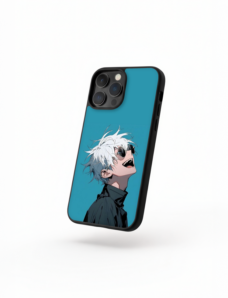 Case Gojo Chill Smile Jujutsu Kaisen con estilo fresco y sonrisa relajada