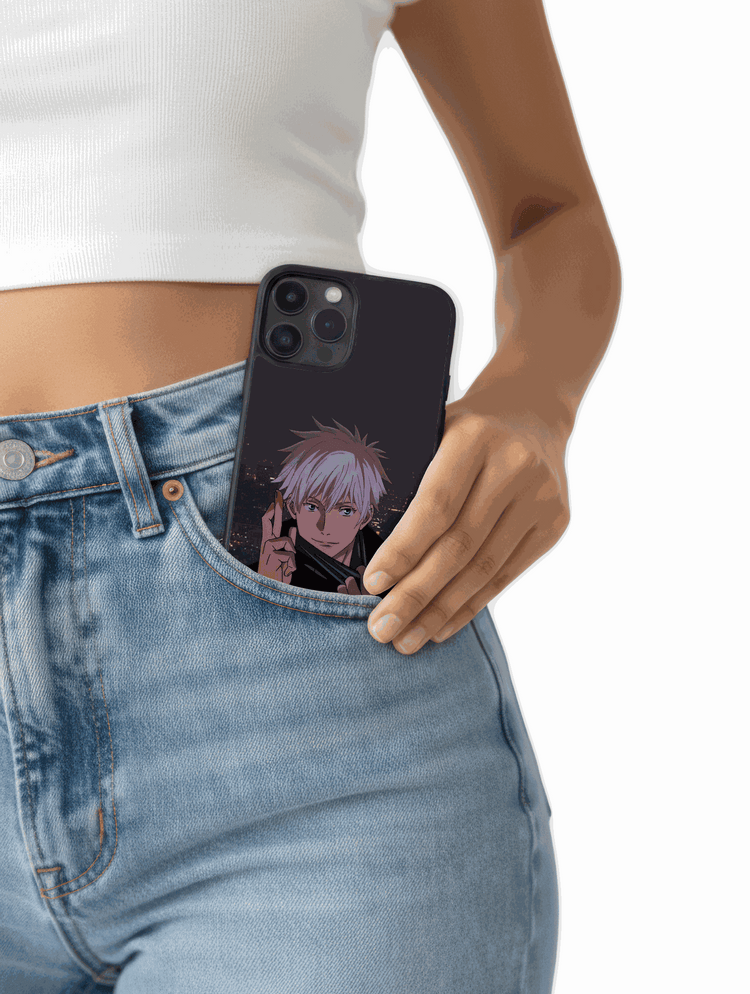Case Gojo Night Mode phone case featuring Jujutsu Kaisen&