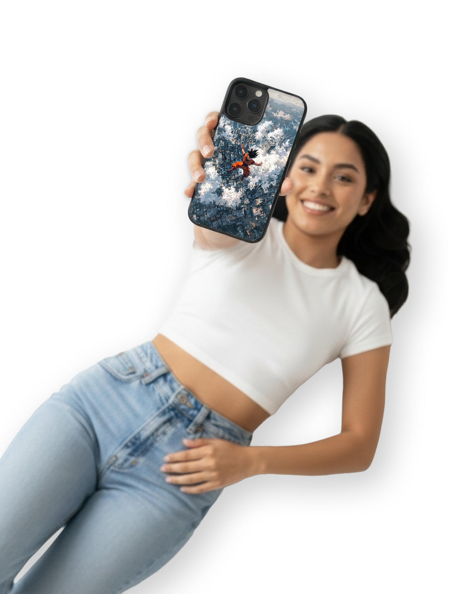 Goku Sobrevolando la Ciudad – Dragon Ball Z