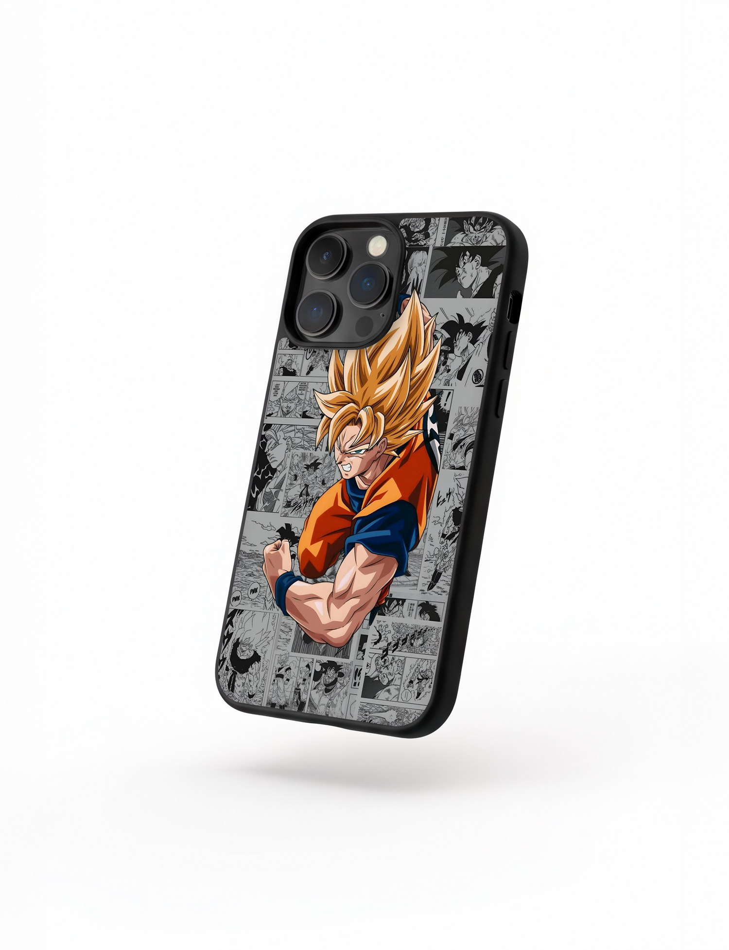 Case Goku Manga Style Dragon Ball Z explosive energy background