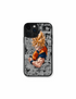 Case Goku Manga Style with explosive Dragon Ball Z energy background