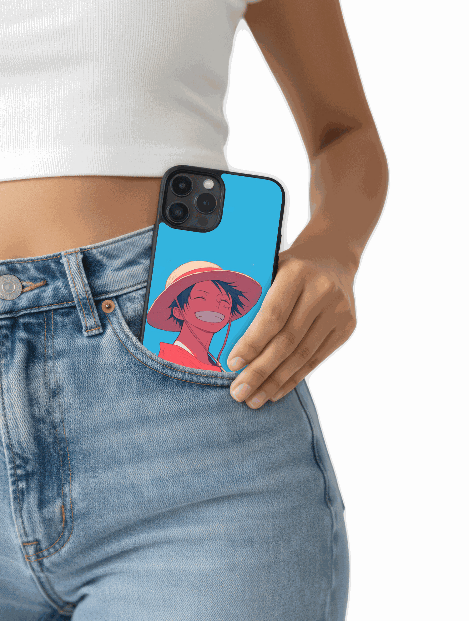 Funda Case Luffy Sunny Vibes de One Piece con diseño vibrante y colorido