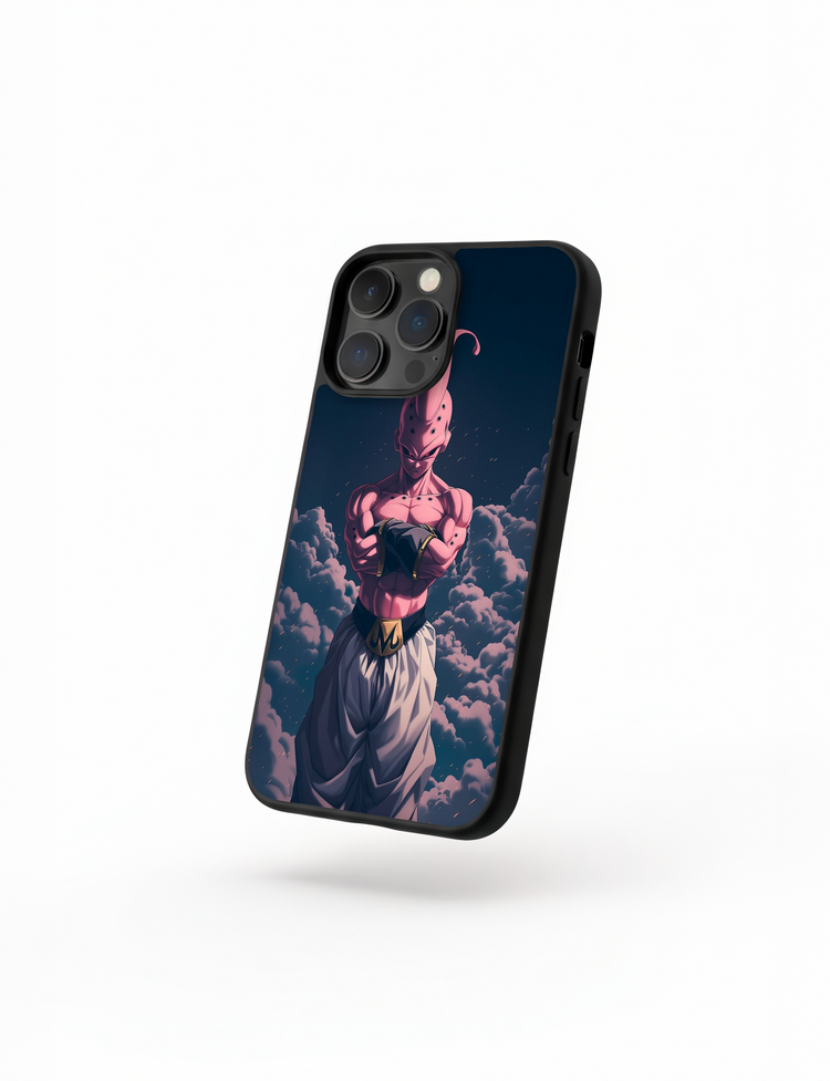 Case Majin Buu Overlord style phone case inspired by Dragon Ball Z with dark and imposing design
