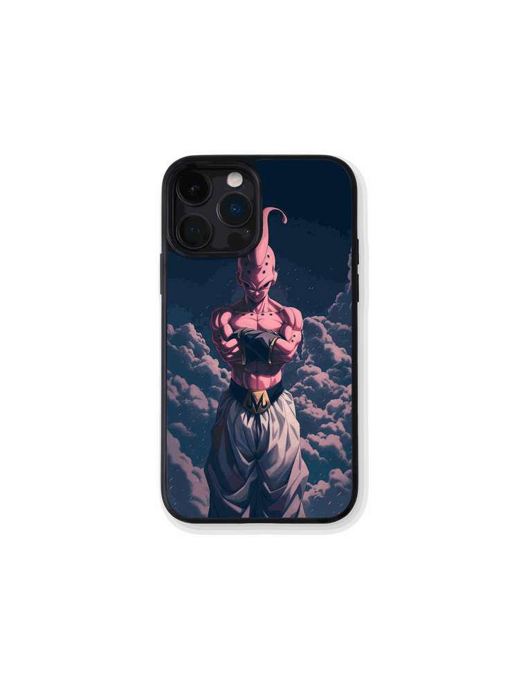 Case Majin Buu Overlord Style phone case inspired by Dragon Ball Z with dark, imposing design