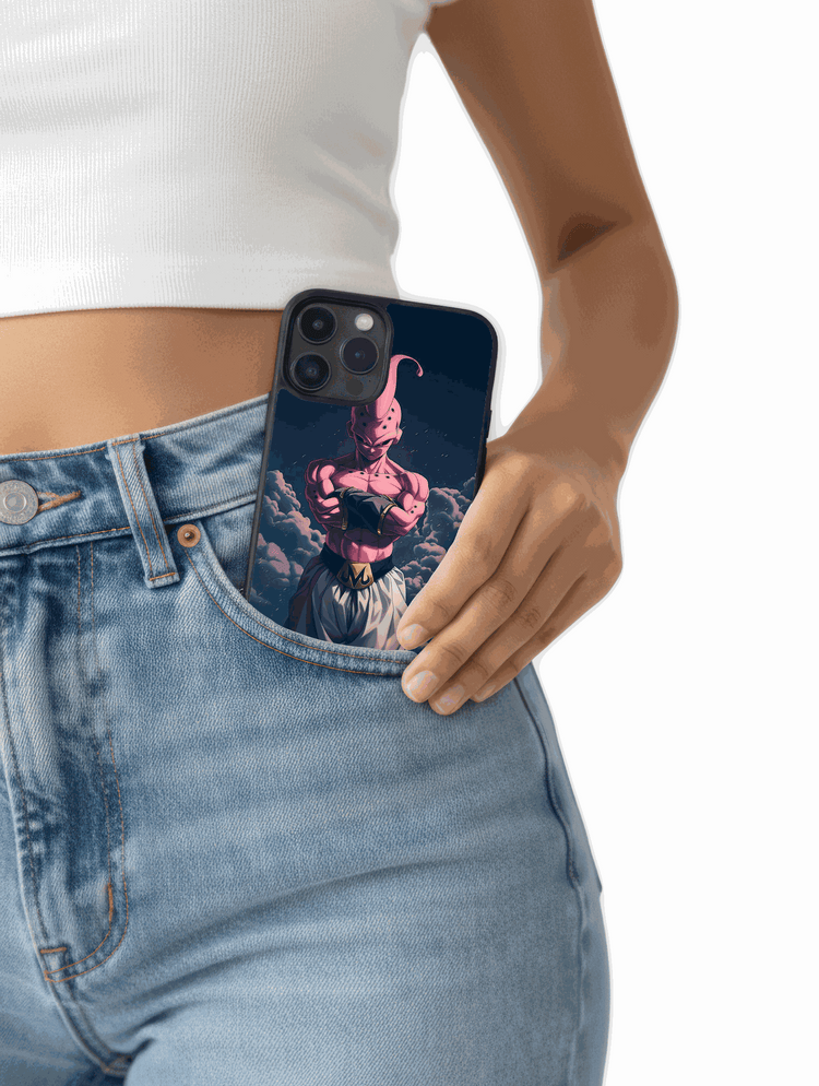 Case Majin Buu Overlord Style Dragon Ball Z phone case with dark, imposing design