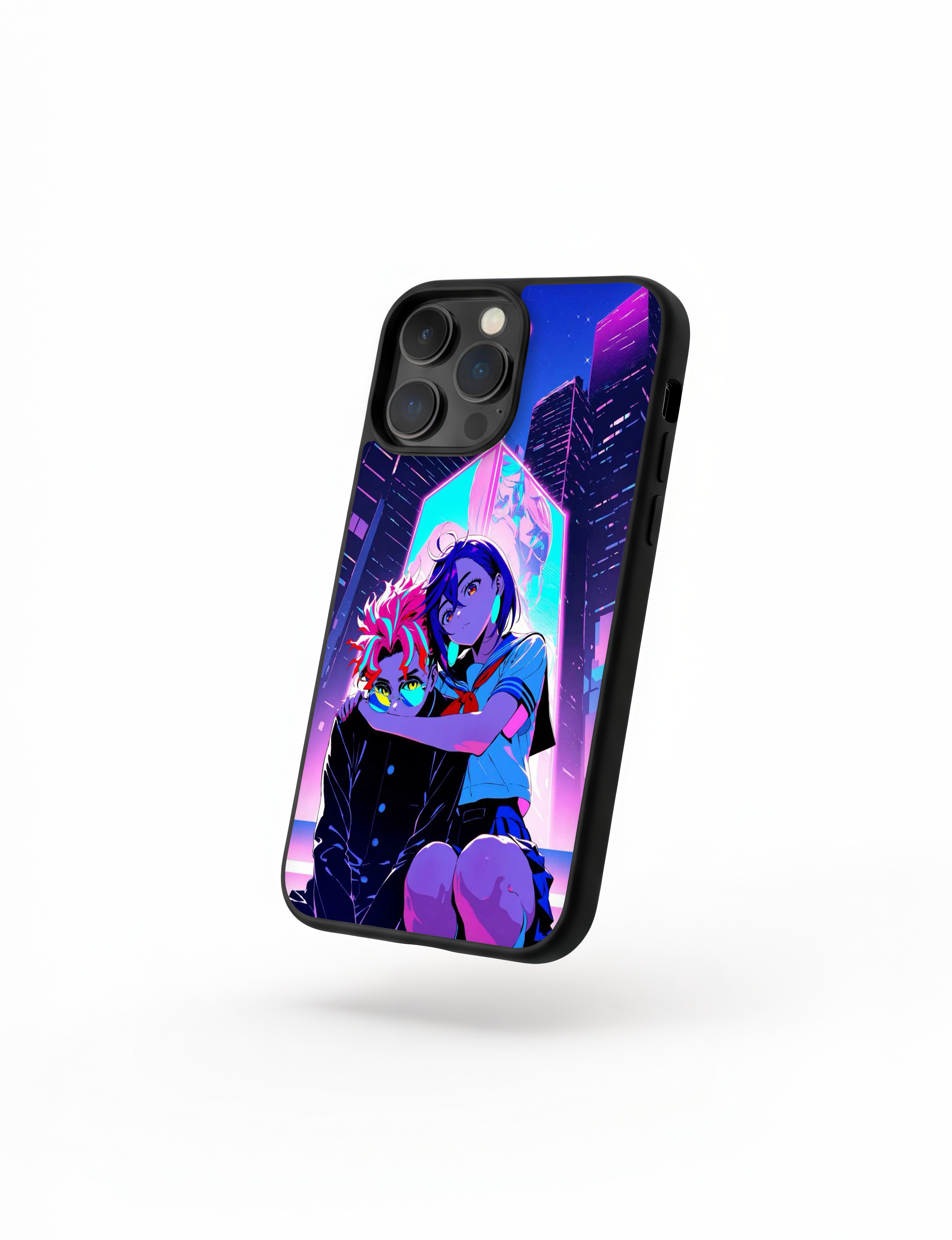 Case Momo & Okarun – Neon Vibes - Dan Da Dan