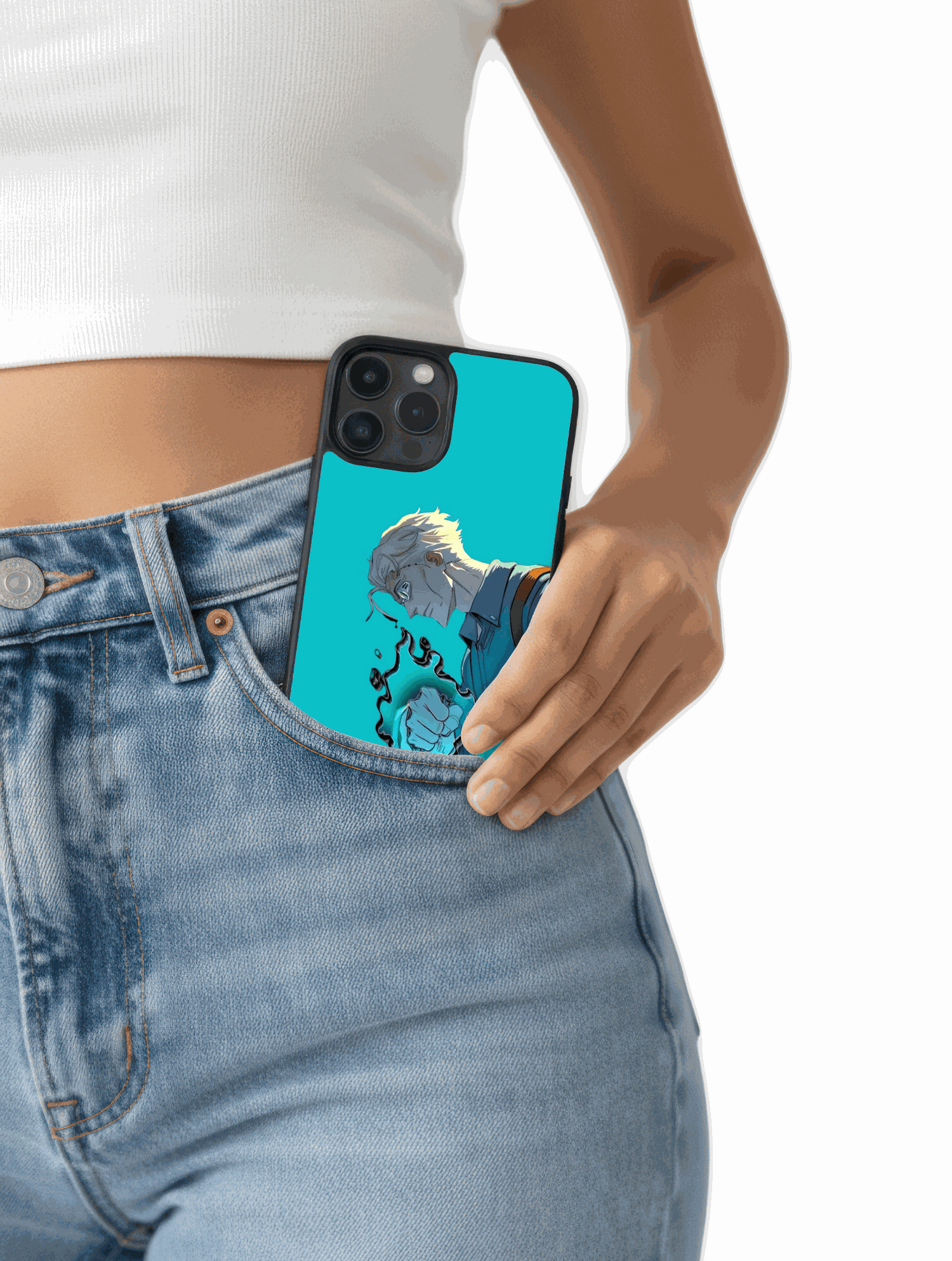 Case Kento Clean Power minimalistic design inspired by Jujutsu Kaisen for stylish overtime workers