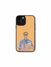 Case Kento & Cat Cool diseño elegante con gato estilizado de Jujutsu Kaisen