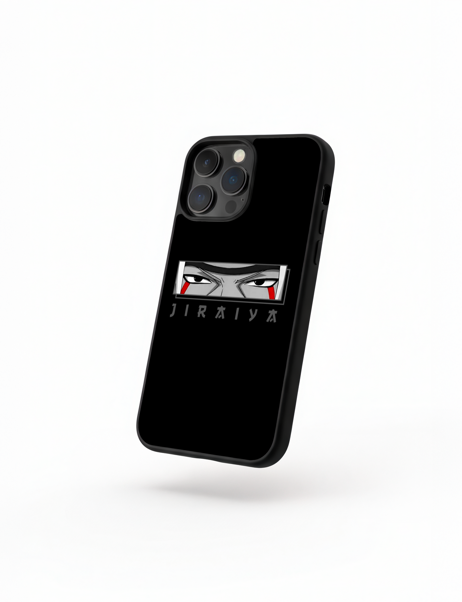 Funda de Jiraiya con ojos de sabio en diseño minimalista de Naruto