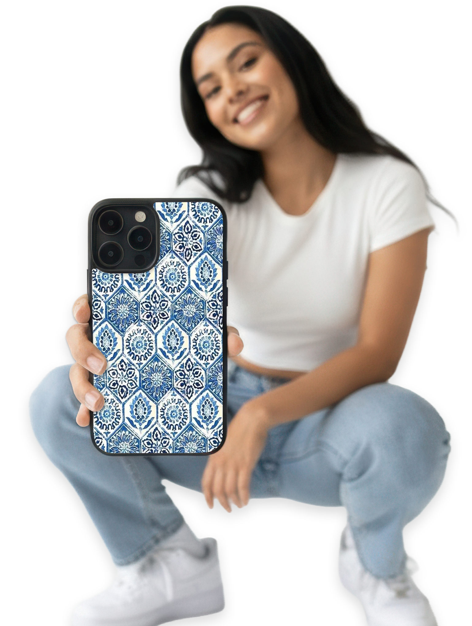 Case Mosaico Azul Vintage - Cultura Pop