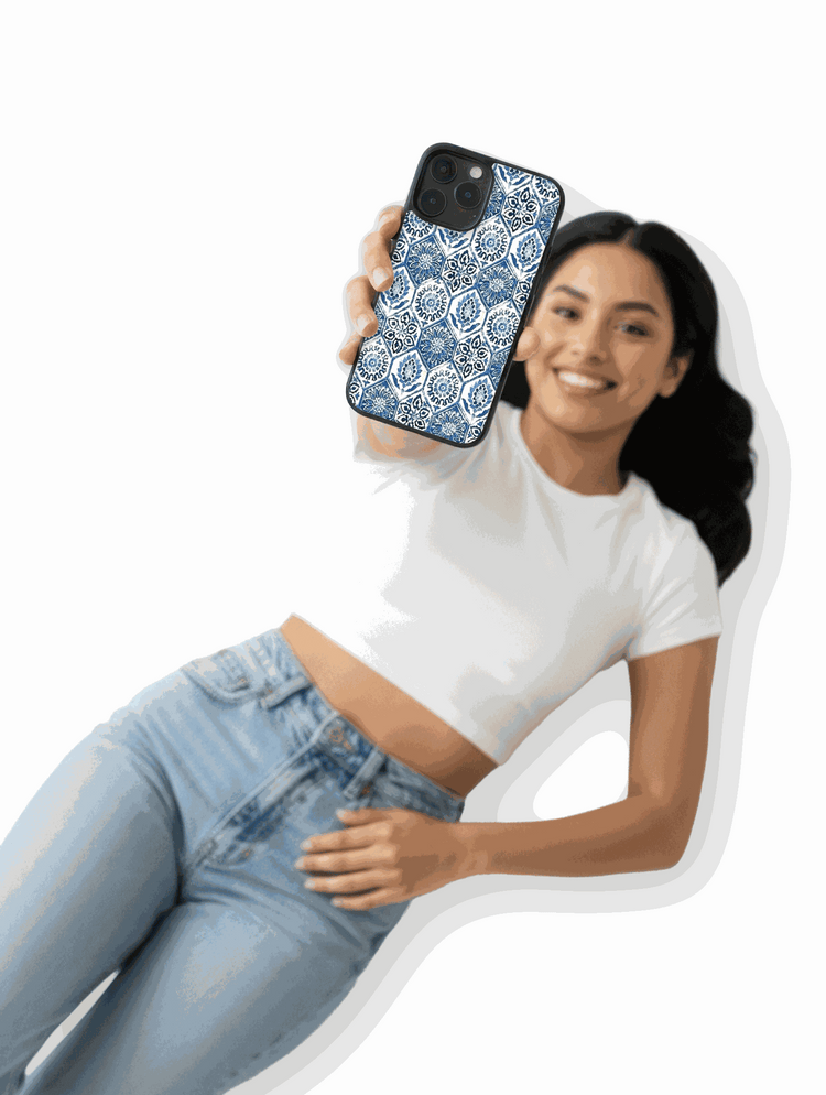 Case Mosaico Azul Vintage