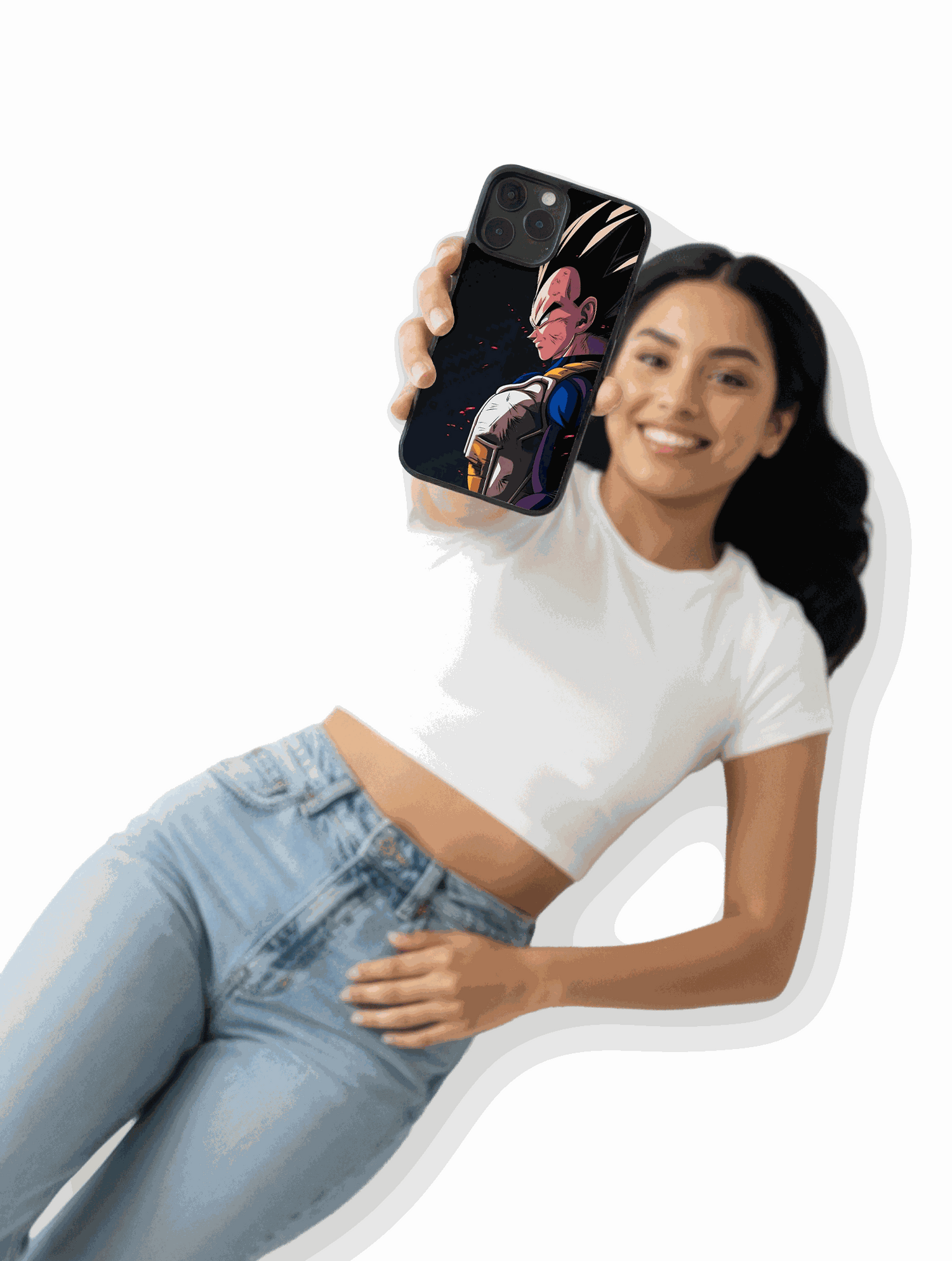 Case Vegeta Last Stand Dragon Ball Z phone case with Vegeta in battle pose