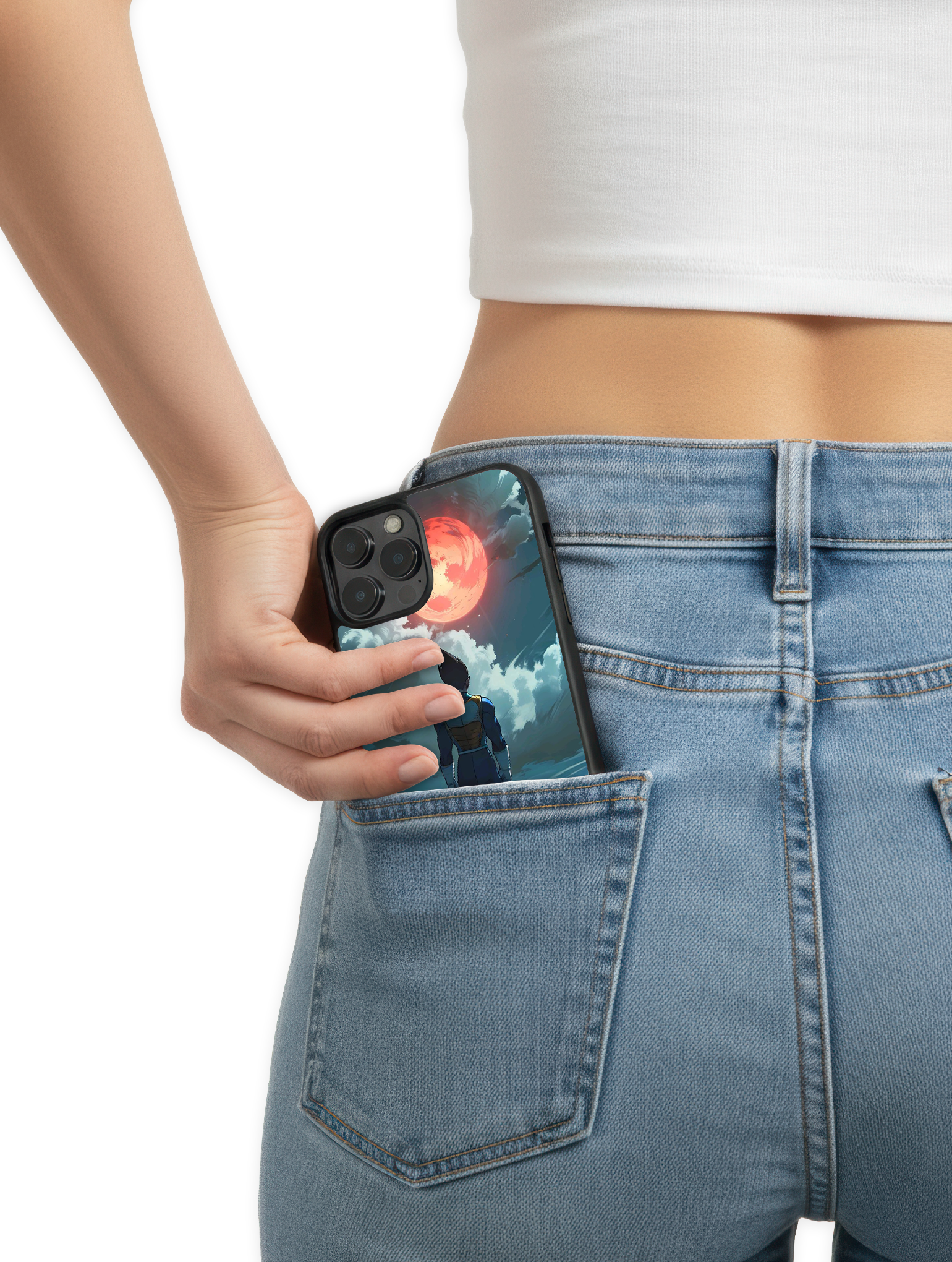 Vegeta Frente a la Luna Roja – Dragon Ball Z