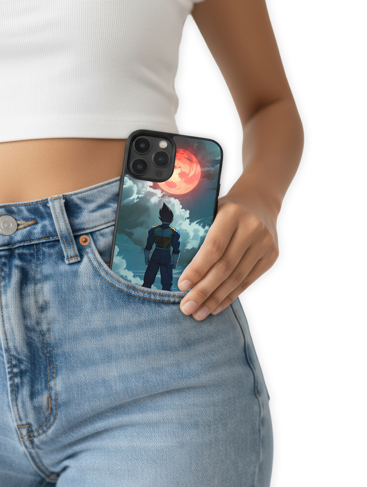 Vegeta Frente a la Luna Roja – Dragon Ball Z