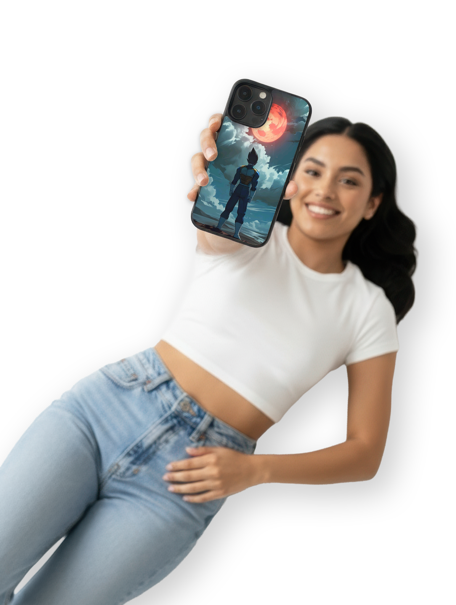 Vegeta Frente a la Luna Roja – Dragon Ball Z