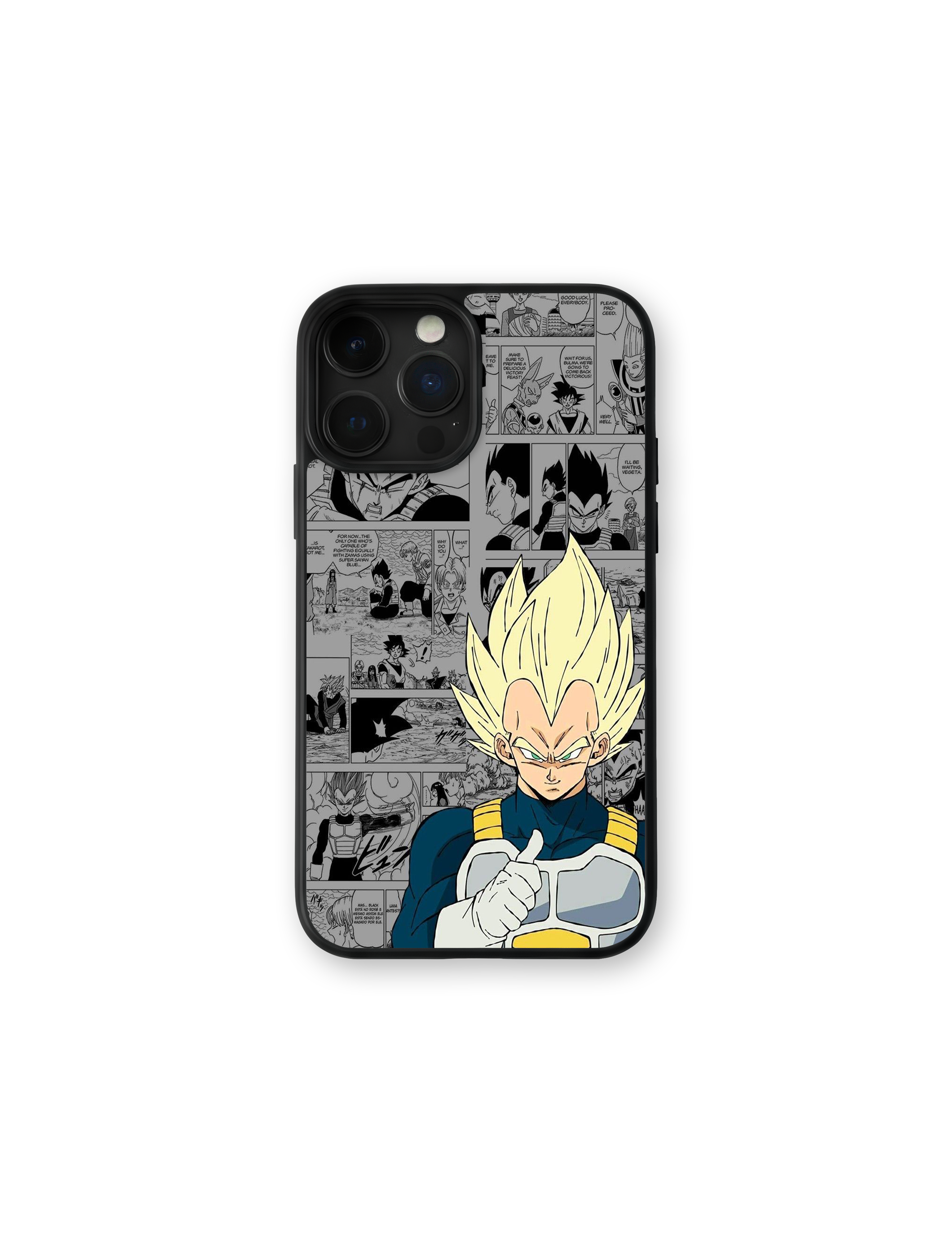 Vegeta Super Saiyan Fondo Manga Gris – Dragon Ball Z