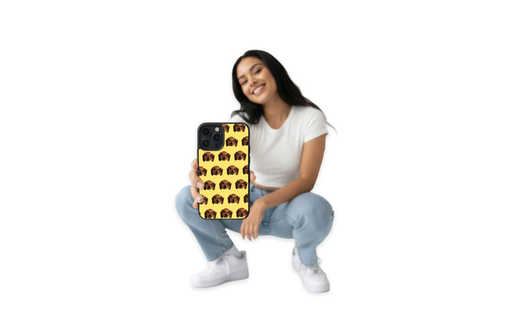 Diseña la funda de tus sueños personalizada para celular con mascota, anime o nombre.
