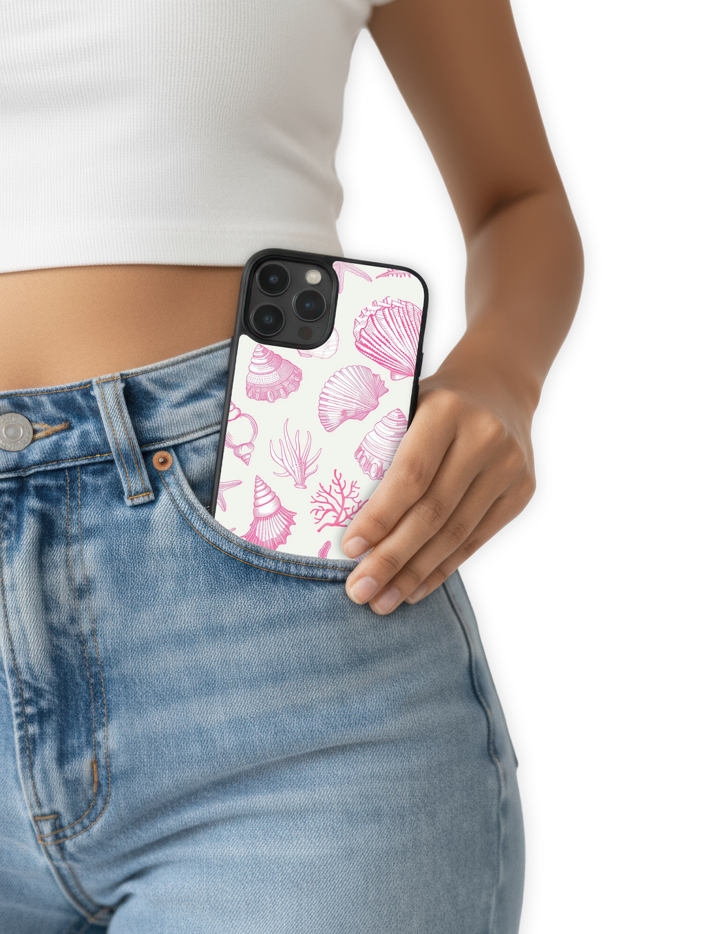 Case Pink Shell Vibes - SummerVibes