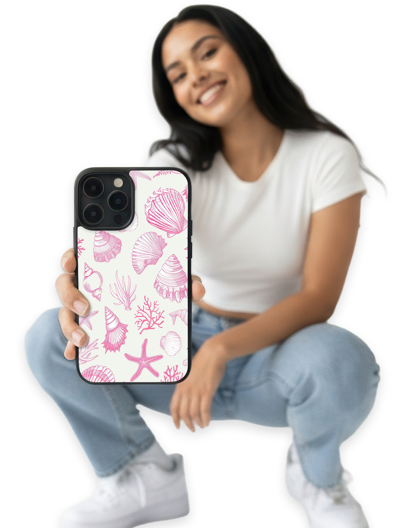 Case Pink Shell Vibes - SummerVibes
