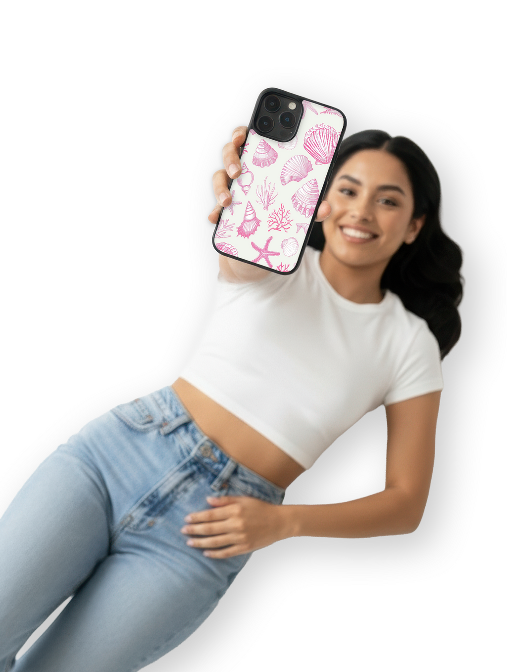 Case Pink Shell Vibes - SummerVibes