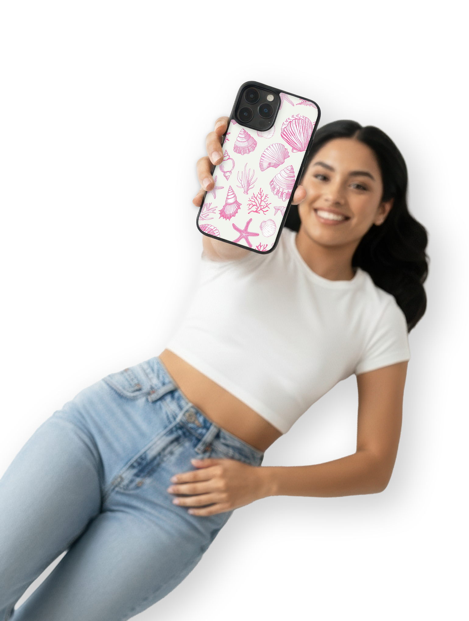 Case Pink Shell Vibes - SummerVibes