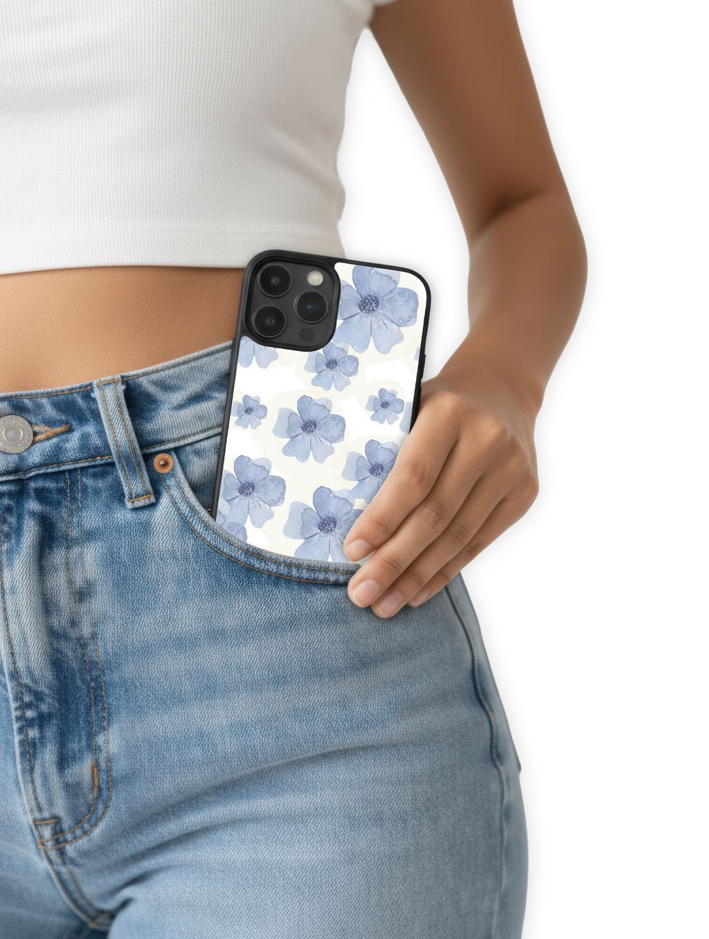 Case Blue Petals - SummerVibes