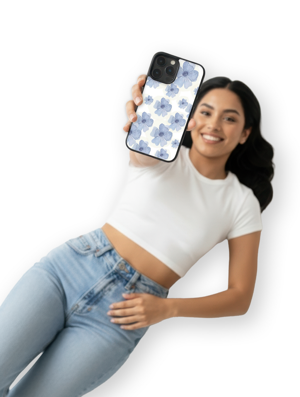 Case Blue Petals - SummerVibes